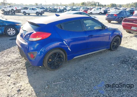 2013 Hyundai Veloster Turbo W/Black из США, поврежденный, VIN KMHTC6AE5DU100526